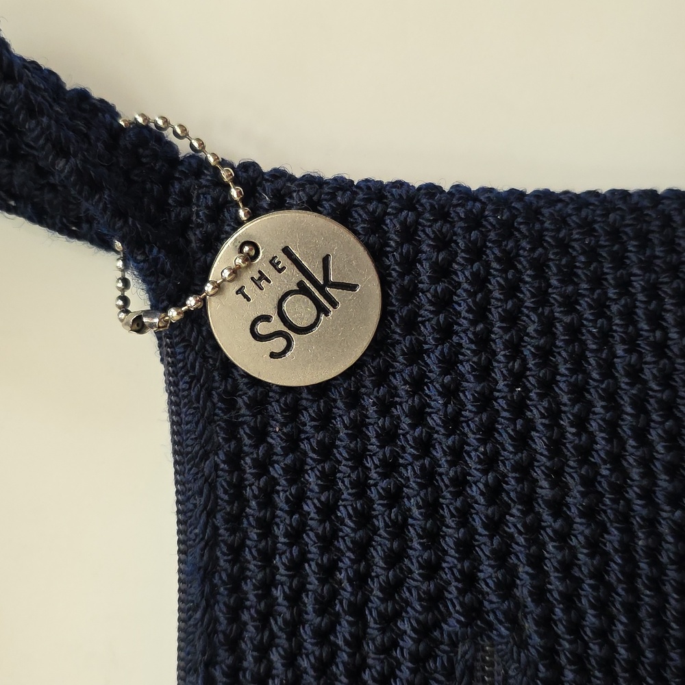 The Sak Crochet Crossbody Bag in Navy - Picture 2 of 10